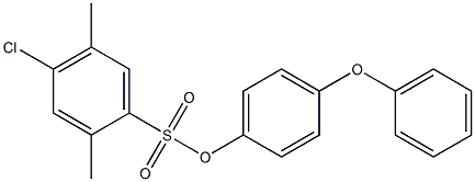 4-phenoxyphenyl 4-chloro-2,5-dimethylbenzene-1-sulfonate 구조식 이미지