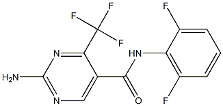 N5-(2,6-difluorophenyl)-2-amino-4-(trifluoromethyl)pyrimidine-5-carboxamide Structure