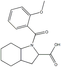 1-(2-methoxybenzoyl)octahydro-1H-indole-2-carboxylic acid Structure