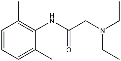 N1-(2,6-dimethylphenyl)-2-(diethylamino)acetamide 구조식 이미지