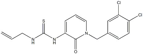 N-allyl-N'-[1-(3,4-dichlorobenzyl)-2-oxo-1,2-dihydro-3-pyridinyl]thiourea Structure