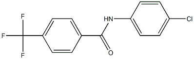 N-(4-chlorophenyl)-4-(trifluoromethyl)benzenecarboxamide 구조식 이미지