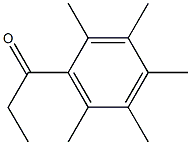 1-(2,3,4,5,6-pentamethylphenyl)propan-1-one 구조식 이미지