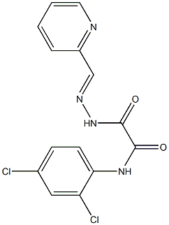 N1-(2,4-dichlorophenyl)-2-oxo-2-[2-(2-pyridylmethylidene)hydrazino]acetamide Structure