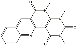 2,4,5-trimethyl-1,2,3,4,5,6-hexahydrobenzo[b]pyrimido[4,5-h][1,6]naphthyridine-1,3,6-trione Structure