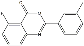 5-fluoro-2-(3-methylphenyl)-4H-3,1-benzoxazin-4-one 구조식 이미지