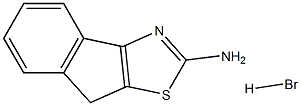 8H-indeno[1,2-d][1,3]thiazol-2-amine hydrobromide 구조식 이미지