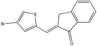 2-[(4-bromo-2-thienyl)methylidene]indan-1-one 구조식 이미지