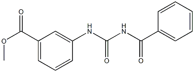 methyl 3-{[(benzoylamino)carbonyl]amino}benzoate Structure