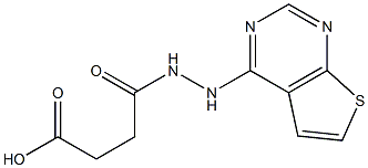 4-oxo-4-(2-thieno[2,3-d]pyrimidin-4-ylhydrazino)butanoic acid Structure
