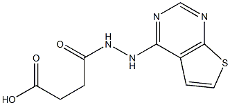 4-oxo-4-(2-thieno[2,3-d]pyrimidin-4-ylhydrazino)butanoic acid 구조식 이미지