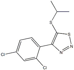 4-(2,4-dichlorophenyl)-5-(isopropylsulfanyl)-1,2,3-thiadiazole Structure