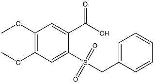 2-(benzylsulfonyl)-4,5-dimethoxybenzoic acid 구조식 이미지