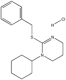 2-(benzylthio)-1-cyclohexyl-1,4,5,6-tetrahydropyrimidine hydrochloride 구조식 이미지