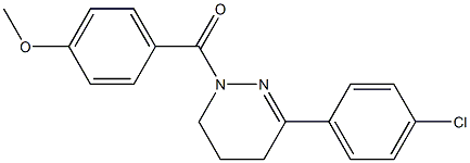 [3-(4-chlorophenyl)-5,6-dihydro-1(4H)-pyridazinyl](4-methoxyphenyl)methanone Structure