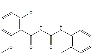 N-(2,6-dimethoxybenzoyl)-N'-(2,6-dimethylphenyl)urea 구조식 이미지