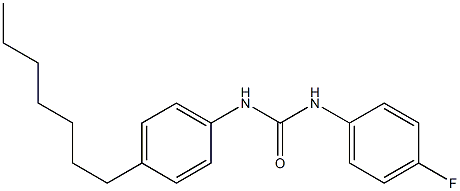 N-(4-fluorophenyl)-N'-(4-heptylphenyl)urea 구조식 이미지