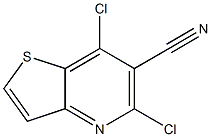 5,7-dichlorothieno[3,2-b]pyridine-6-carbonitrile 구조식 이미지