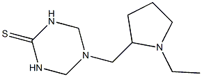 5-[(1-ethyltetrahydro-1H-pyrrol-2-yl)methyl]-1,3,5-triazinane-2-thione Structure