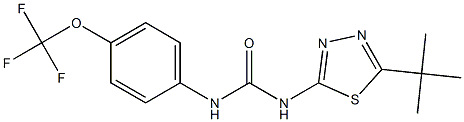 N-[5-(tert-butyl)-1,3,4-thiadiazol-2-yl]-N'-[4-(trifluoromethoxy)phenyl]urea Structure