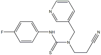 N-(2-cyanoethyl)-N'-(4-fluorophenyl)-N-(3-pyridylmethyl)thiourea 구조식 이미지