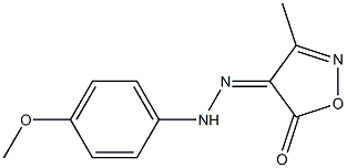 4-[2-(4-methoxyphenyl)hydrazono]-3-methyl-4,5-dihydro-5-isoxazolone Structure