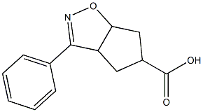 3-phenyl-4,5,6,6a-tetrahydro-3aH-cyclopenta[d]isoxazole-5-carboxylic acid Structure