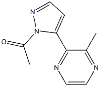 1-[5-(3-methylpyrazin-2-yl)-1H-pyrazol-1-yl]ethan-1-one Structure