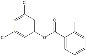 3,5-dichlorophenyl 2-fluorobenzoate Structure