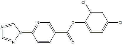 2,4-dichlorophenyl 6-(1H-1,2,4-triazol-1-yl)nicotinate 구조식 이미지