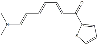 7-(dimethylamino)-1-(2-thienyl)hepta-2,4,6-trien-1-one Structure