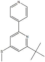 2-(tert-butyl)-4-(methylthio)-6-(4-pyridyl)pyridine 구조식 이미지