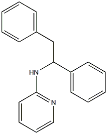 N-(1,2-diphenylethyl)-2-pyridinamine 구조식 이미지