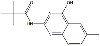 N1-(4-hydroxy-6-methylquinazolin-2-yl)-2,2-dimethylpropanamide 구조식 이미지