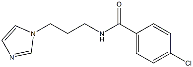 4-chloro-N-[3-(1H-imidazol-1-yl)propyl]benzenecarboxamide 구조식 이미지