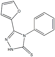 3-(2-furyl)-4-phenyl-4,5-dihydro-1H-1,2,4-triazole-5-thione Structure