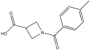 1-(4-methylbenzoyl)-3-azetanecarboxylic acid 구조식 이미지