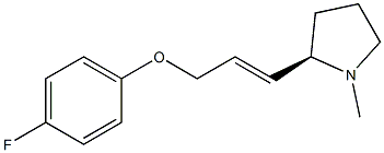(2R)-2-[(E)-3-(4-fluorophenoxy)-1-propenyl]-1-methyltetrahydro-1H-pyrrole 구조식 이미지
