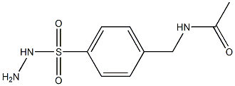 N1-[4-(hydrazinosulfonyl)benzyl]acetamide 구조식 이미지