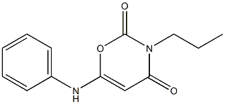 6-anilino-3-propyl-3,4-dihydro-2H-1,3-oxazine-2,4-dione 구조식 이미지