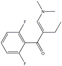 1-(2,6-difluorophenyl)-3-(dimethylamino)-2-ethylprop-2-en-1-one 구조식 이미지