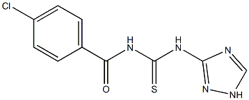 N-(4-chlorobenzoyl)-N'-(1H-1,2,4-triazol-3-yl)thiourea Structure