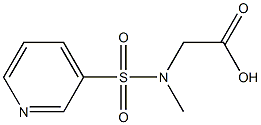 [methyl(pyridin-3-ylsulfonyl)amino]acetic acid 구조식 이미지