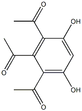 1-(2,3-diacetyl-4,6-dihydroxyphenyl)ethan-1-one 구조식 이미지