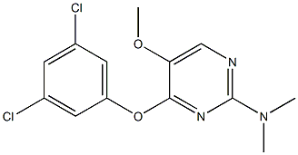 4-(3,5-dichlorophenoxy)-5-methoxy-N,N-dimethyl-2-pyrimidinamine Structure