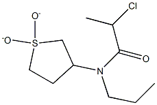2-chloro-N-(1,1-dioxidotetrahydrothien-3-yl)-N-propylpropanamide Structure