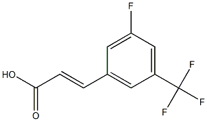 (E)-3-[3-fluoro-5-(trifluoromethyl)phenyl]-2-propenoic acid Structure