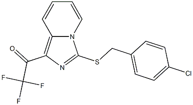 1-{3-[(4-chlorobenzyl)thio]imidazo[1,5-a]pyridin-1-yl}-2,2,2-trifluoroethan-1-one Structure