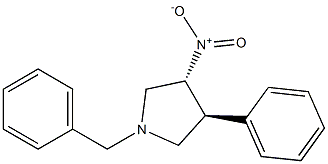 Trans (+/-) 1-Benzyl-3-Nitro-4-Phenylpyrrolidine 구조식 이미지