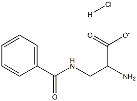2-Amino-3-Benzamidopropanoate Hydrochloride 구조식 이미지